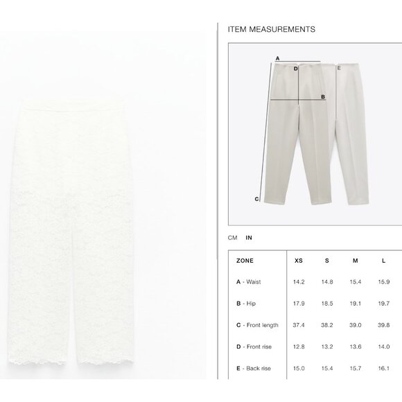 Zara White Lace Jumpsuit - Picture 7 of 7